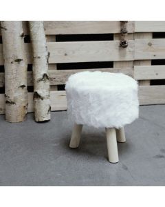 TABOURET CRAIE WINTER- 30X35 - 100% POLYESTER 