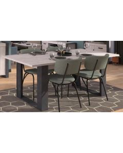 TABLE RECTANGLE CHENE GRIS 