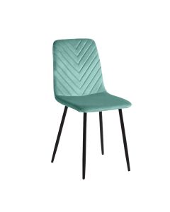CHAISE VELOURS - TURQUOISE 